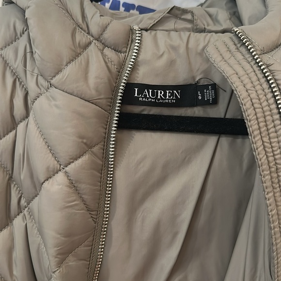 Ralph Lauren Quilted Green Puffer Coat - Picture 3 of 8
